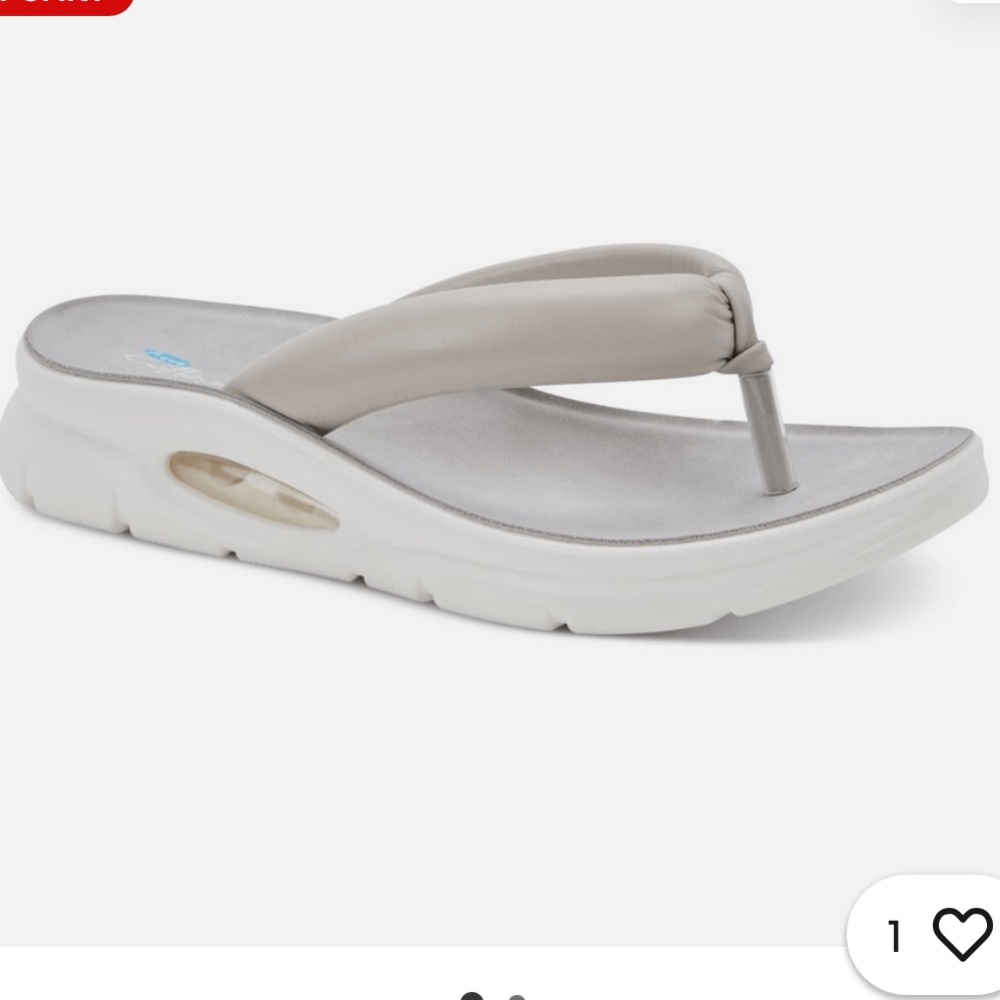 Aqua College Women Wedge Heel Flip Flop Thong Sandals Amanda Size US 10M Grey #3
